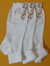 3 paia calzini sanitari corti da donna risvolto cotone filo di scozia Ho... - $5.67