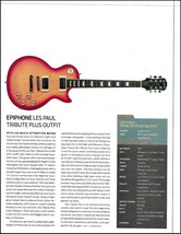 Epiphone Les Paul Tribute Plus Outfit guitar article w/ specs 8 x 11 print - £3.39 GBP
