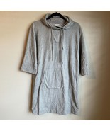 Garnet Hill Trainer Hooded Dress Gray Size Small Casual Athleisure Relax... - $552.71 MXN