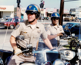 Larry Wilcox Erik Estrada Chips 11x14 Photo on Police Motorbikes - £11.79 GBP