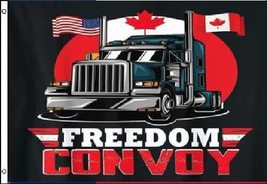 3X5 Usa Canada Freedom Convoy Friendship Flag Banner 100D Woven Flag R1 - £5.41 GBP