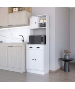White Palmer 2-Door Microwave Kitchen Cabinet - $259.99