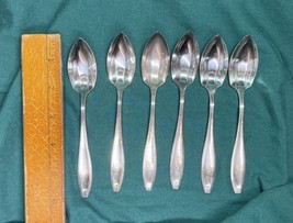 6 Vintage Spoons-&quot;Simeon &amp; George H Rogers Company 12+&quot; &quot;Pat Apr 17-17&quot; ... - $9.99