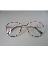 Vintage Men&#39;s eye glass frame Luxotica Gold electroplated Italy 52 16 - £19.82 GBP