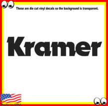 Kramer 6&quot; Guitar Vinyl Decal sticker for Guitar Case car truck suv locke... - £3.94 GBP