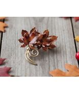 Coro Fall Leaf Brooch | Double Signed Thanksgiving Pin - $649.46 MXN