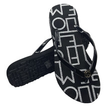 NWT TOMMY HILFIGER MSRP $37.99 WOMEN&#39;S BLACK SANDALS FLIP FLOPS SIZE 6 - $19.54