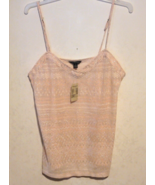 American Eagle Outfitters Cami sz Large Pink Shimmer Adjustable Spaghett... - £11.39 GBP