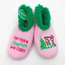 Snoozies Women&#39;s  May Your Christmas Be Furry Medium 7/8 - £9.72 GBP