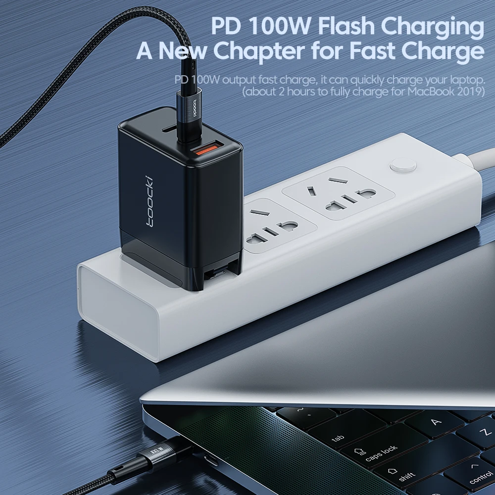 Play Toocki 100W USB C To USB C Cable Type C To Type C Fast Charging Charge Char - £23.66 GBP