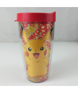 2016 Pokémon Nintendo Red &amp; Yellow Pikachu 16oz Tumbler With Lid Made In... - $184.14 MXN