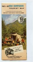 1967-68 New Hampshire Tourist Map Color Photos - £9.43 GBP