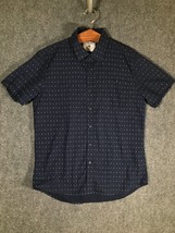 Level Ten Modern Fit Pocket Button Up Shirt Medium Kids M Blue Casual Co... - $11.63