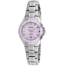 Pulsar Women&#39;s Classic Pink Dial Watch - PXT899 - £57.49 GBP