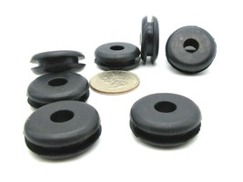 3/4&quot; x 5/16” ID w 1/8” Groove  Rubber Wire Grommets  Cable Tubing  Oil Resistant - £12.41 GBP+
