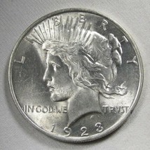 1923 Silver Peace Dollar UNC Coin AL557 - £45.66 GBP