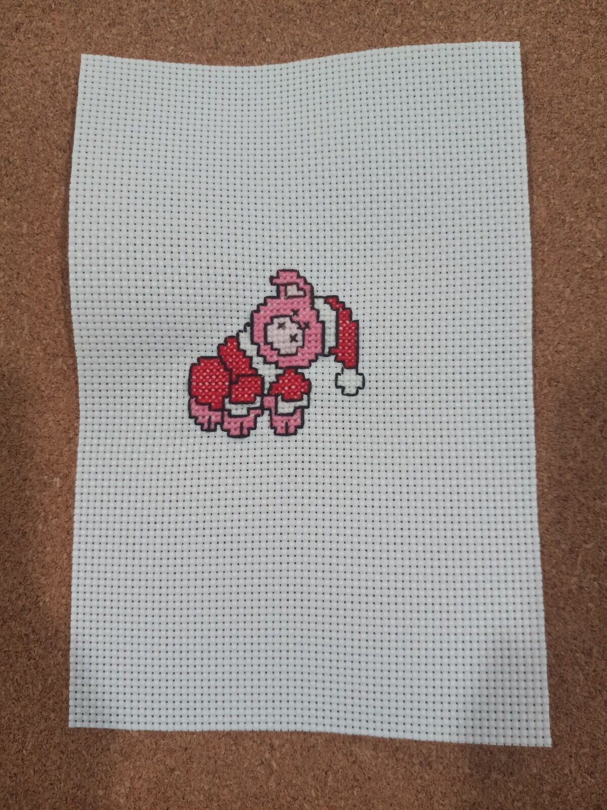 Primary image for Completed Christmas Pig Finished Cross Stitch