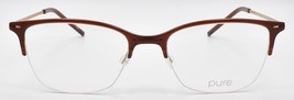 Marchon Airlock 3005 210 Women&#39;s Eyeglasses Frames Half-rim 53-18-145 Dark Brown - £47.66 GBP
