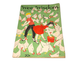 1956 Wee Wisdom Children&#39;s Christian Magazine MCM Dorothy Wagstaff Chickens - £10.91 GBP