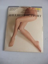 Sheerest Caress Short SAND Control Top Pantyhose Reinforced Toe East5th - £8.85 GBP