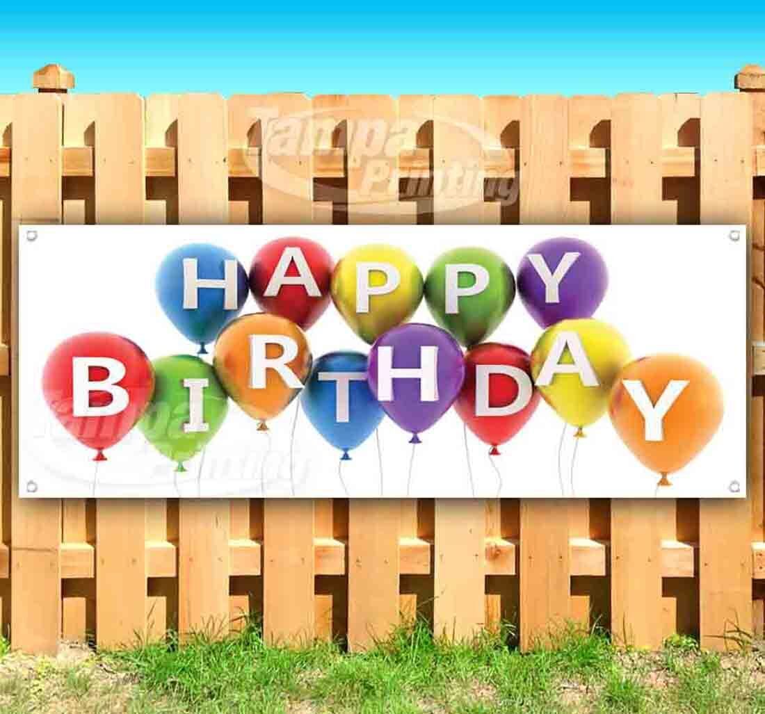 HAPPY BIRTHDAY CLEARANCE BANNER Advertising Vinyl  Flag Sign INV - $10.88