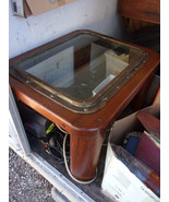 Vintage Maritime Nautical Antique porthole Table, solid teak frame and legs - $22,615.34 MXN