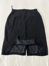 Ann May & Co Women's Black Rear Zipper Double Slits Pull-On Pencil Skirt Size 14 image 7