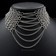 European necklace Aluminum butted Choker | Chainmail Choker valentine gi... - £58.20 GBP+