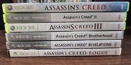 Xbox 360 Assassins Creed Lot Of 6 1-3 , Roque, Brotherhood, Revelations Bundle - £28.90 GBP