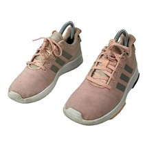 Adidas Youth Girls Pink/Silver Cloudfoam Sneakers Size 5 - $22.91