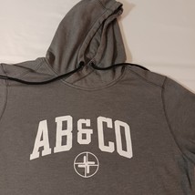 New Era AB&CO Men's Gray Cotton Blend Drawstring Pullover Hoodie Sweatshirt Sz L image 4