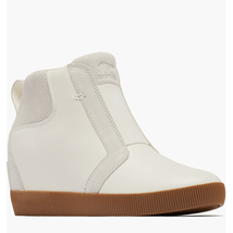 Sorel Out N About Wedge Leather Bootie, Ankle Boots White/Sea Salt, Size... - $99.00