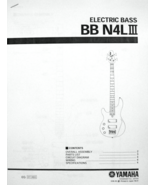 Yamaha BBN4 L III Left-Handed Bass Guitar Service Manual and Parts List ... - $18.06 CAD