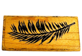 Vintage Stampscapes Rare Demo Frond Rubber Stamp Palm Leaf Fern Feather 137C - £15.63 GBP
