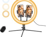 12&quot; Selfie Ring Light w/Stand for iPhone Android, Selfie Light Ring - Ad... - £11.60 GBP