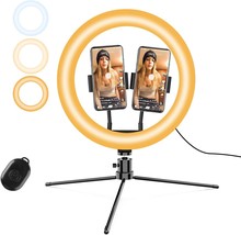 12&quot; Selfie Ring Light w/Stand for iPhone Android, Selfie Light Ring - Adjustable - £11.67 GBP