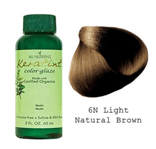 All-Nutrient Keratint Color-Glaze Hair Color - 6N Light Natural Brown