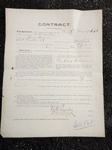 1899 Antique West Chester Pa Opera House Paper Contract Boyd,Irish Alderman - £27.59 GBP