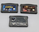 Lot 3 Lord of the Rings Game Boy Advance Games Hobbit Fellowship Two Tow... - $24.14