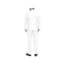 Mens RENOIR 2 Piece Suit Single Breasted, Prom, Formal, 201-6 White Classic Fit image 2