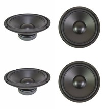 (4) 10&quot; Speaker Woofers.Ten Inch Replacement.Lot.8Ohm.Bass Drivers.Subwo... - £135.88 GBP