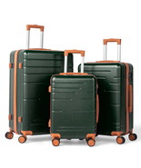 3 Piece Set, ABS Hardside Lightweight Suitcase with Spinner Wheels TSA L... - €72,85 EUR