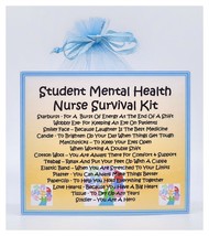 Student Mental Health Nurse Survival Kit - Fun, Novelty Gift &amp; Card/Secret Santa - £6.46 GBP