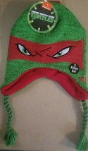 Teenage Mutant Ninja Turtles Tmnt Raphael Winter Hat With Gloves Set New Nwt - £11.36 GBP