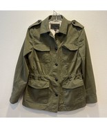 Banana Republic Olive Green Military Style Jacket M Militaria Utility Bu... - £20.78 GBP