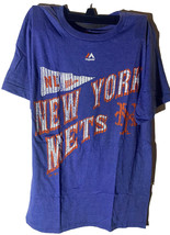 Majestic Atletico Uomo New York Mets A il Nostro Own Pace Manica Corta T-Shirt S - £11.72 GBP
