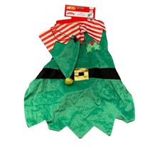 Holiday Time Pet Apparel Christmas Elf Large Dog Costume Green - £3.76 GBP