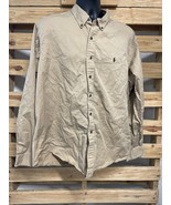 Ralph Lauren Custom Fit Long Sleeve Tan Brown Dress Shirt Men&#39;s Size XXL... - $296.54 MXN