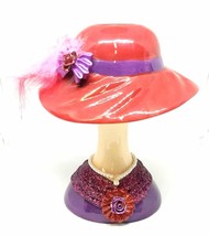 Red Hat Lady Bust 2 Piece Tea Light Holder 7 inches (A) - £32.17 GBP