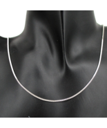 NWT 24&quot; Italian 925 Sterling Silver 1.5mm Box Chain New Macy&#39;s 6.28 gram - $108.29 CAD